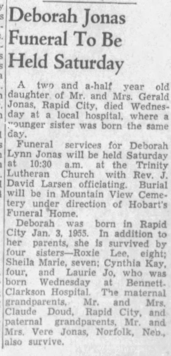 Clipping from Rapid City Journal
